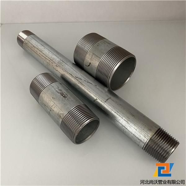 6分镀锌<a href=https://www.sanvopf.cn/cn/seamless-steel-pipe-nipples.html target='_blank'>无缝钢管外丝</a>