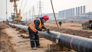 gas pipeline installation