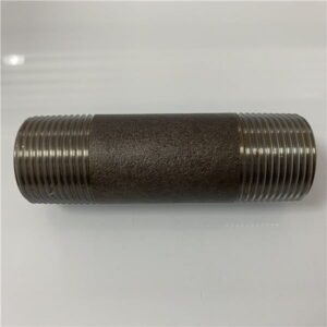 black seamless pipe nipple