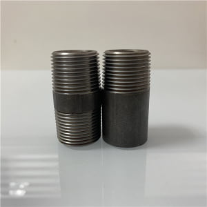 black seamless pipe nipple