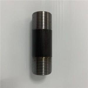 black welded pipe nipple