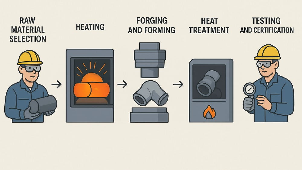 forged fittings manufacturing process