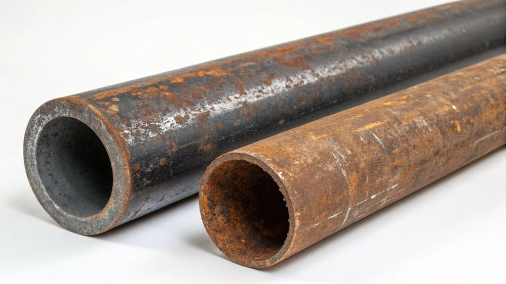 rusted pipes