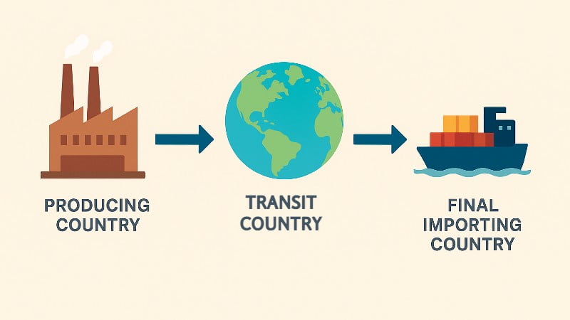 transhipment process